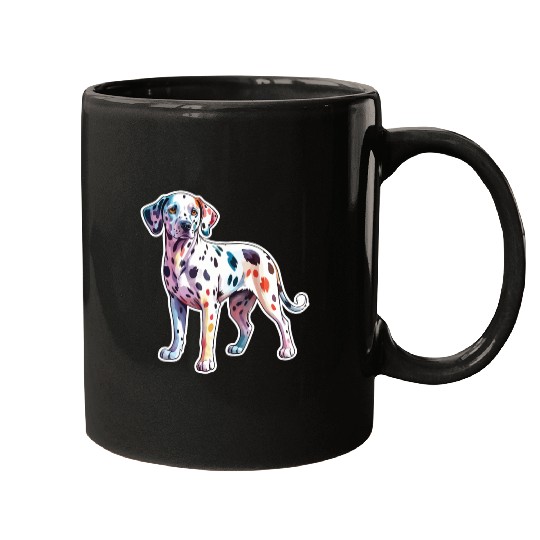 Dalmatian Dog Watercolor Mugs