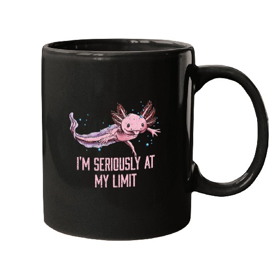 Im Seriously at My Limit Axolotl Memes Salamander Mugs