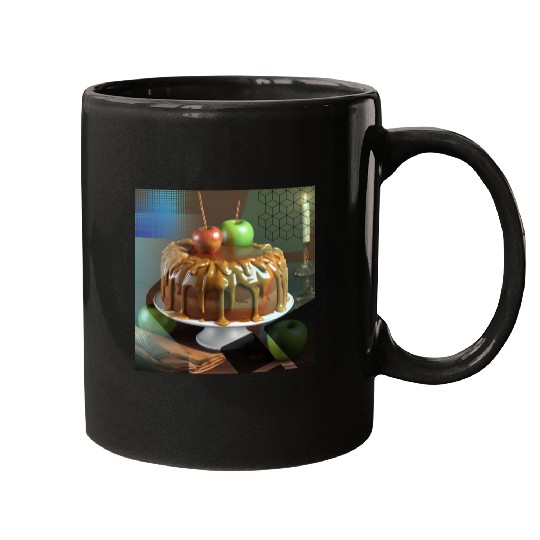 Decadent Caramel Apple Cake Mugs
