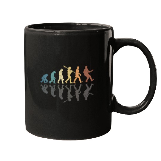 Human Evolution Guitar Band Retro Vintage Mugs