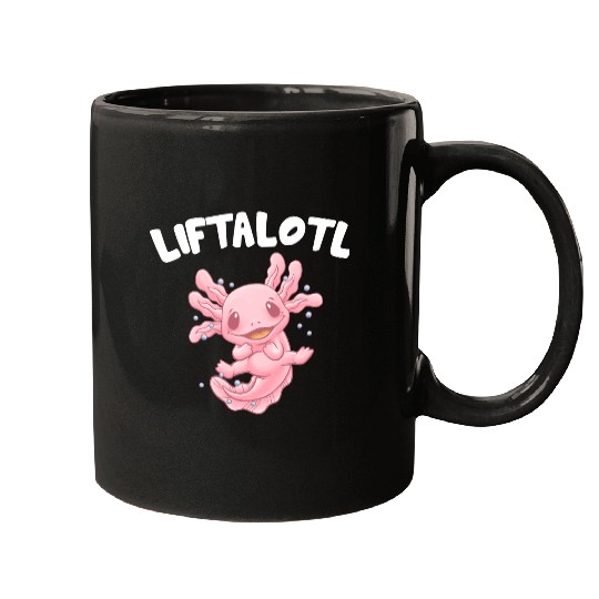 Liftalotl Workout Axolotl Gym Salamander Funny Wei Mugs