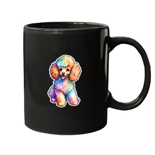 Poodle Watercolor Mugs