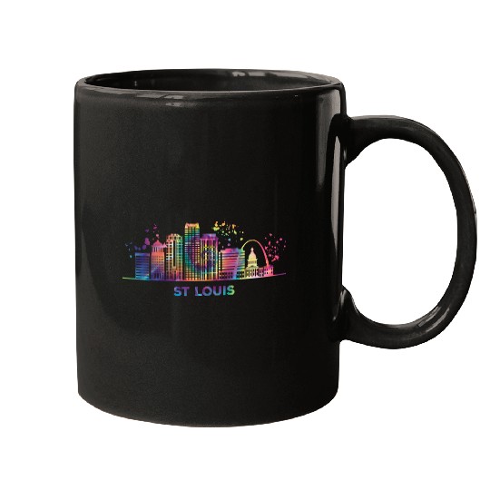 St Louisian Skyline St Louis Mugs