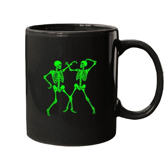 Dancing Skeletons Dance Challenge Halloween Mugs
