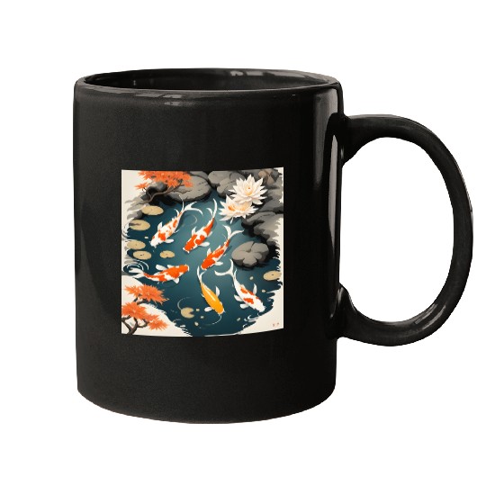 Koi Pond 2 Mugs