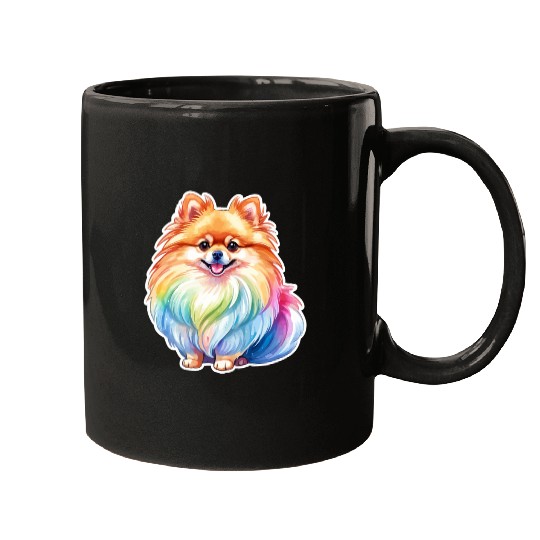 Pomeranian Watercolor Mugs