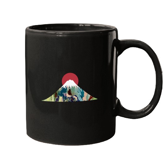 Abstract Fuji Minimalist Design Mugs