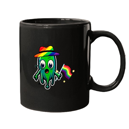 Rainbow Lgbtq Weird Creature Mugs