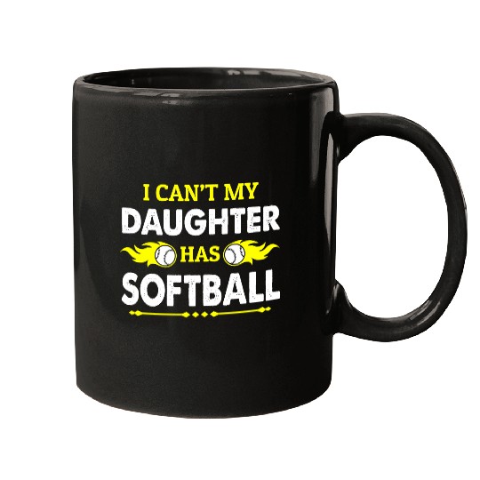 My Daughter Has Softball Mom Mommy Mother's Day Mugs