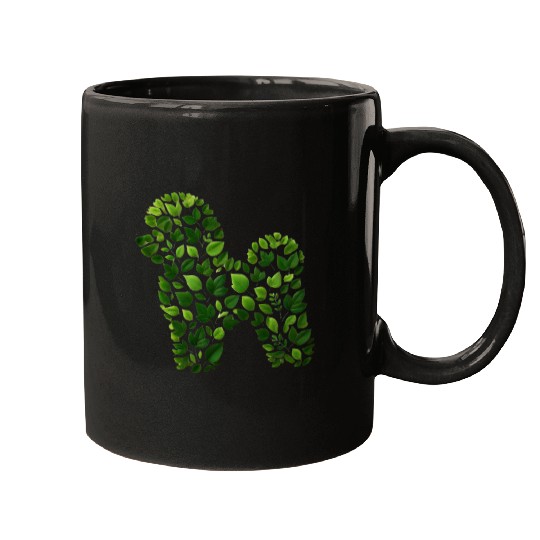 Leafy Dog: Embracing Nature’s Green Essence Mugs