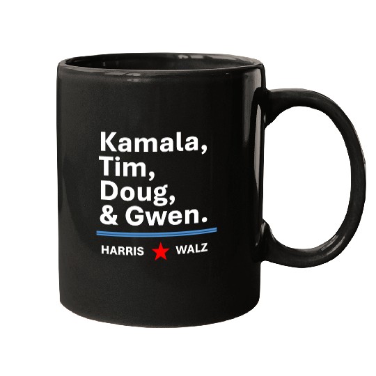 Harris & Walz | Kamala, Tim, Doug & Gwen Mugs