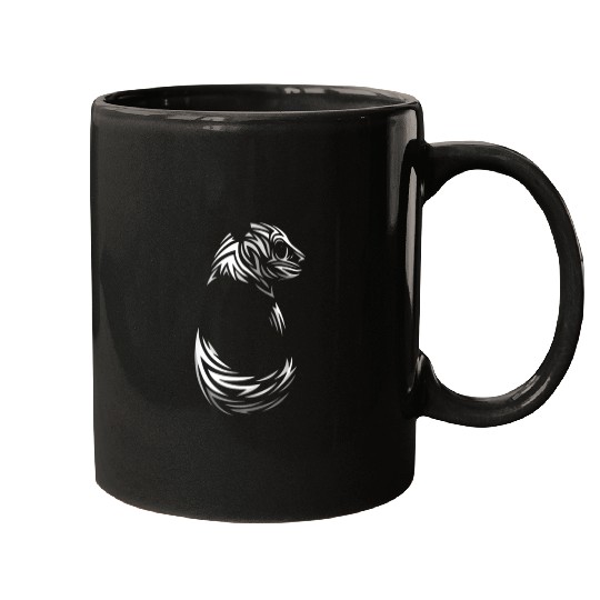 tribal panda bear tattoo Mugs