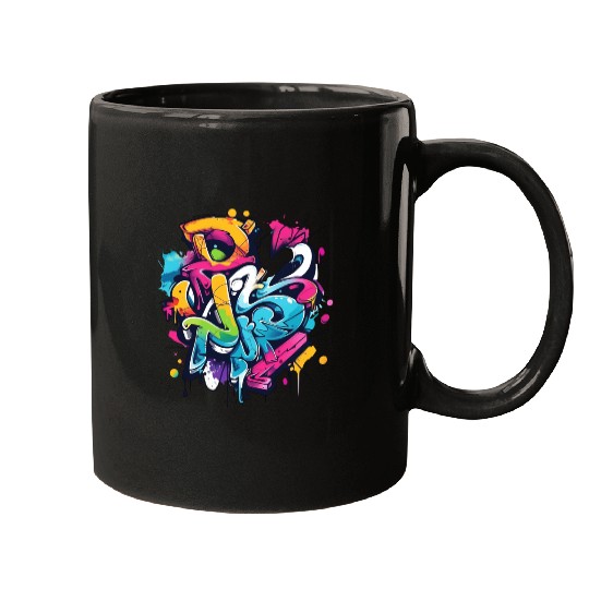 cool winter graffiti Mugs