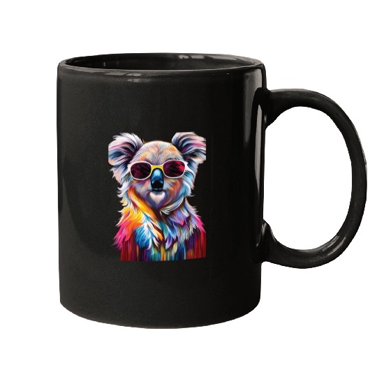 Cooler Koala With Sunglasses Mugs