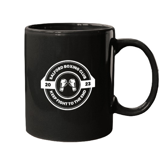 Black White Modern Design Concept Boxing Mugs