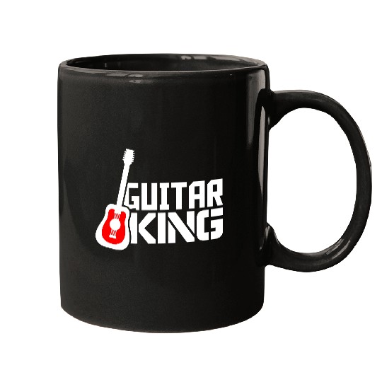 Guitar King Guitarist Text Bassist Royal Fun Quote Mugs