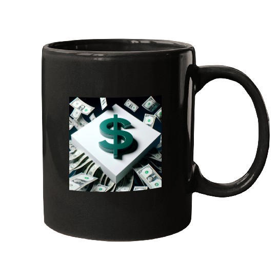 Money Sign Square Mugs