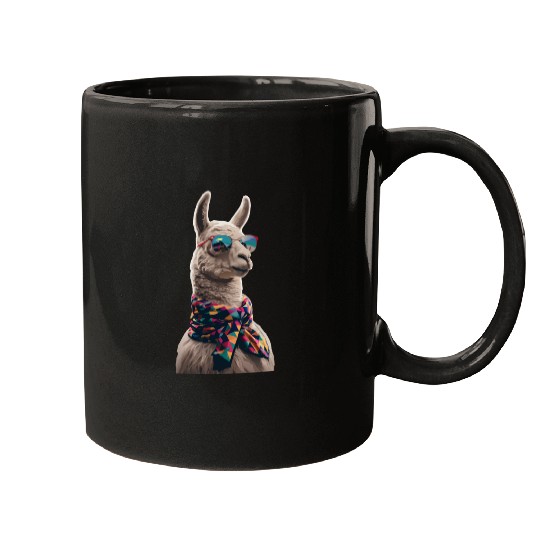 Cool Llama in Shades Mugs