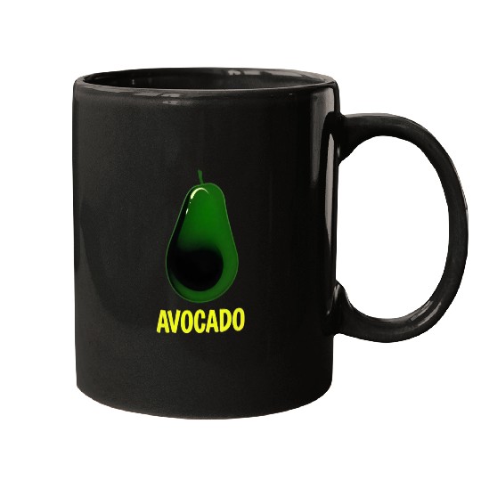 Avocado food art vegan design 10 Mugs