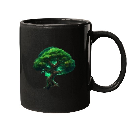 Green Space Tree Mugs
