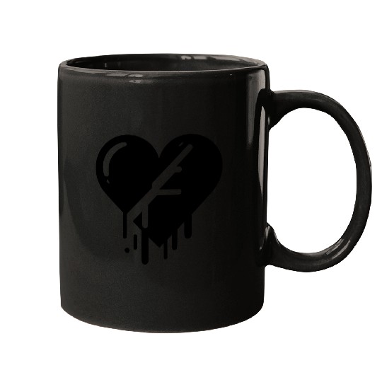 Heart broken hearts vector path15 Mugs
