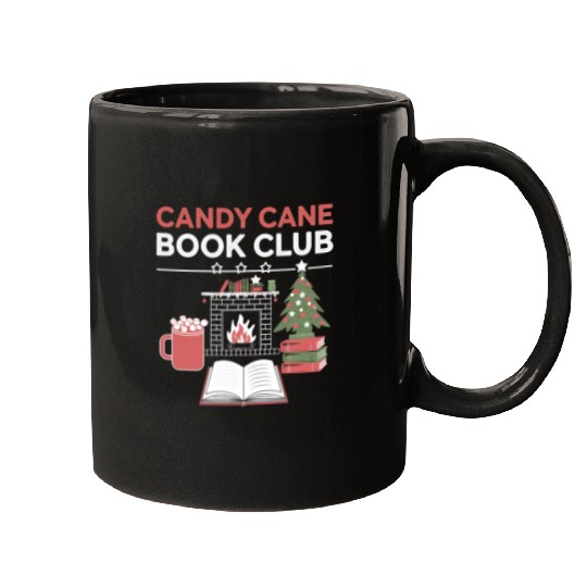 Bookish Christmas Candy Cane Book Club Bookish Mugs