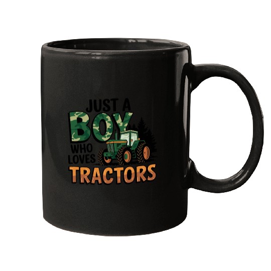 Just a boy who loves tractors Mugs