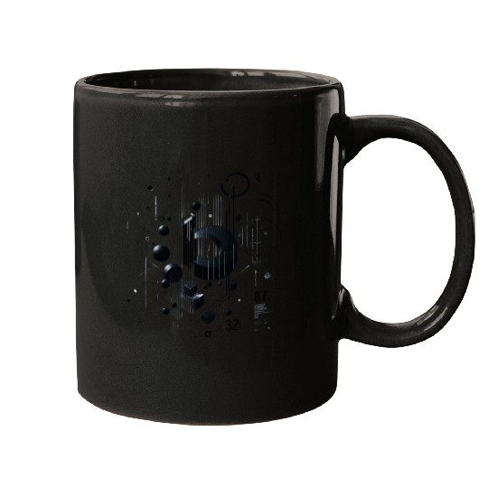 Abstract Lucky number Mugs