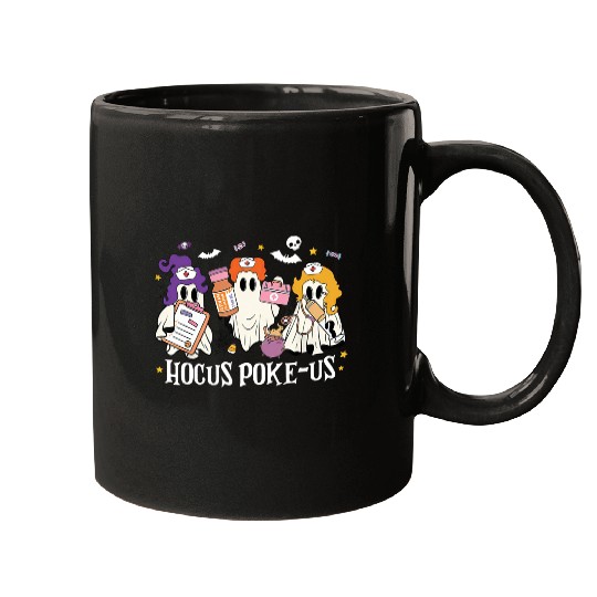 Hocus Poke-Us Funny Ghost Vintage Halloween Movie Mugs