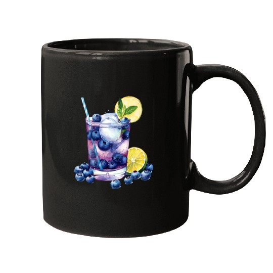 Blueberry Lemon Cocktail Mugs