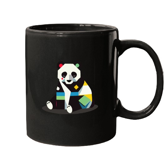 Geometric Panda - Minimalistic and Cute Mugs