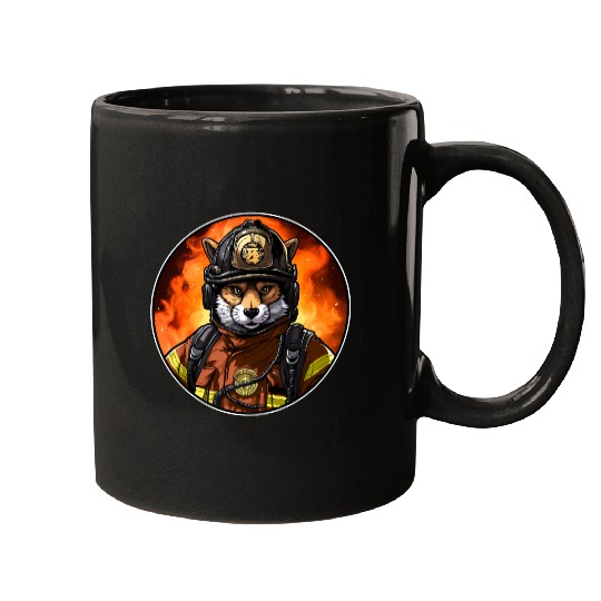 Fox Firefighter Mugs