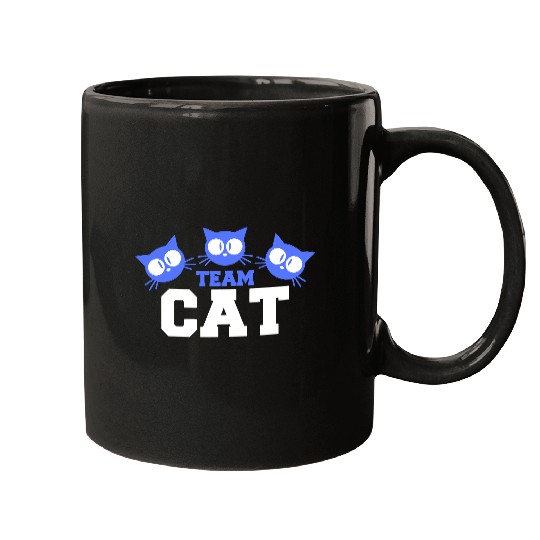 Cat Team 3 Cats Three Friends Crew Family Group Mugs