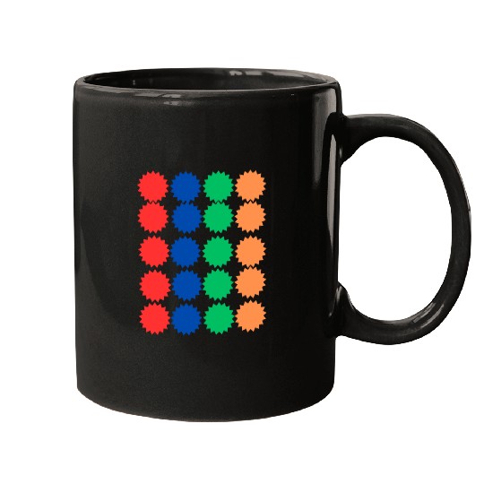 Spiked Circle Pattern Design Mugs
