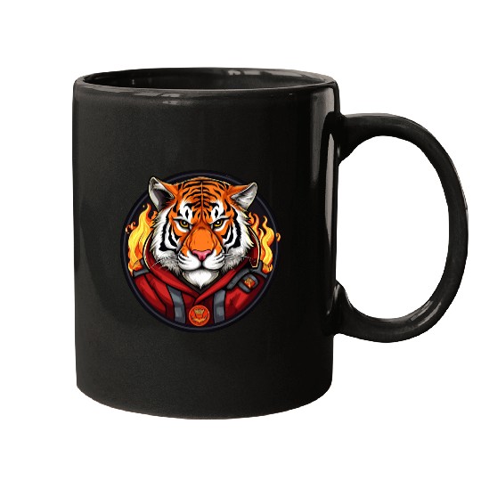 Tiger Firefighter Mugs