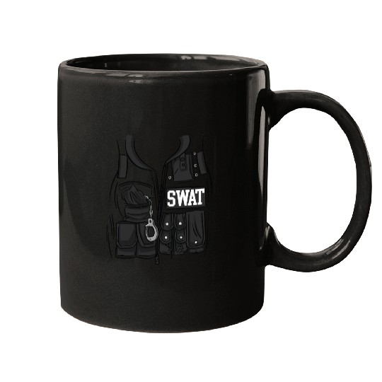 SWAT Costume Funny Halloween Costume SWAT Mugs