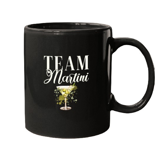Team Martini Cocktail Bartender Mugs