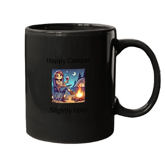 Happy camper slightly tipsy design Mugs
