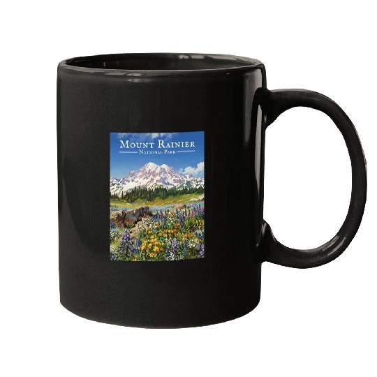 Mount Rainier Paradise Meadows Mugs