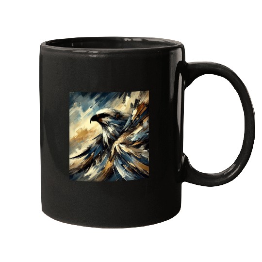 Abstract Eagle Mugs