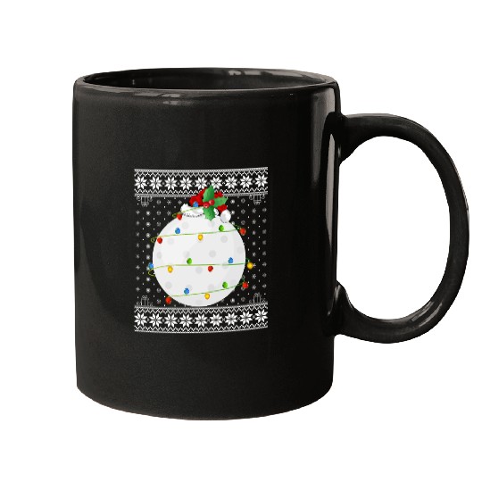 Hockey Player Ugly Christmas Mugs