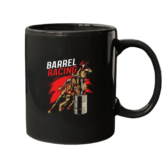 Horse Riding Cowgirl Barrel Racing Rodeo Mugs