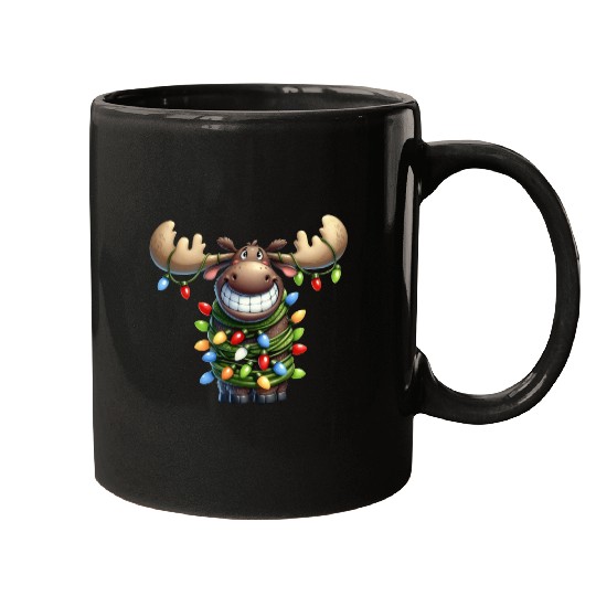Christmas Merry Christmas For Gift Christmas Moose Mugs