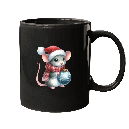 FUNNY CHRISTMAS MOUSE Mugs