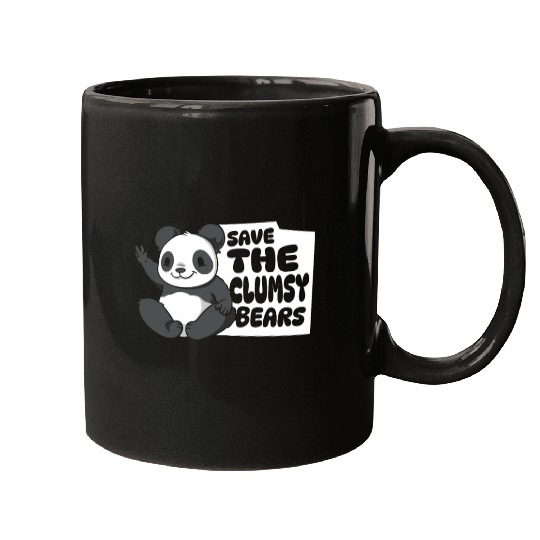 Save The Clumsy Bears Panda Bear Friend Lover Mugs