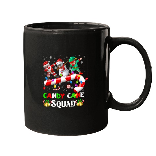 Dabbing Santa Elf Snowman Candy Cane Christmas Mugs