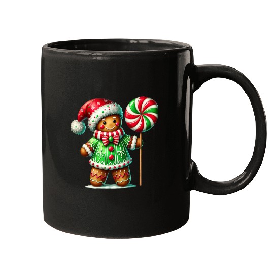 Gingerbread Christmas, Merry Christmas, Candy Mugs