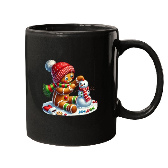 Gingerbread Christmas, Merry Christmas Mugs