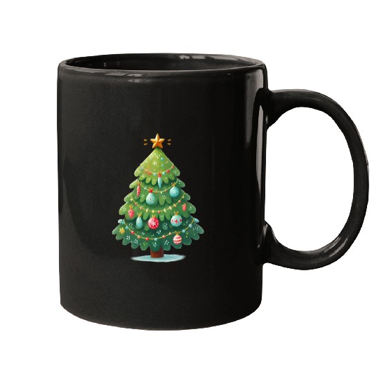 Tree Christmas, Merry Christmas Mugs