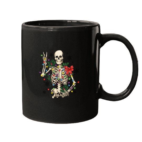 Skeleton Christmas, Christmas Retro Mugs